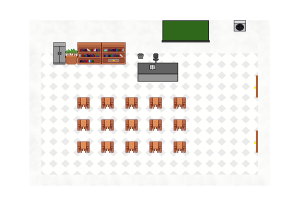 16bit像素游戏学校物品道具资产包