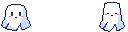 32*32的可爱2D万圣节游戏幽灵角色素材