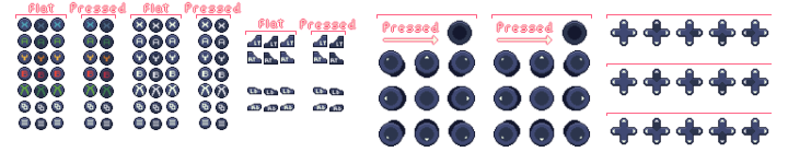 16*16的Xbox UI控制器/UI 图标素材