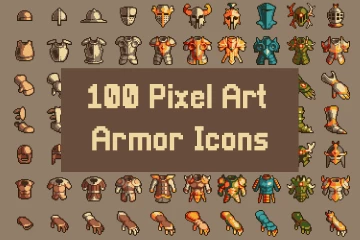 中世纪奇幻像素图标系列