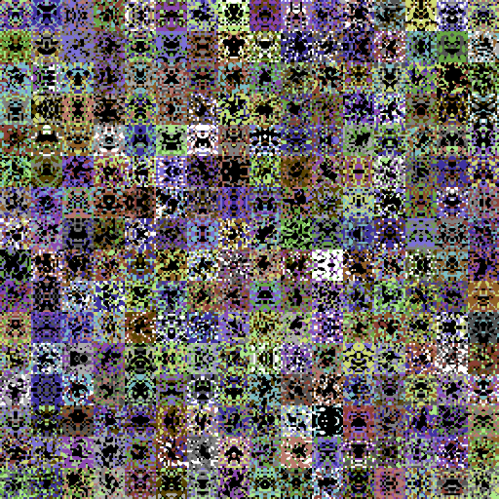 一组C64风格像素瓷砖素材