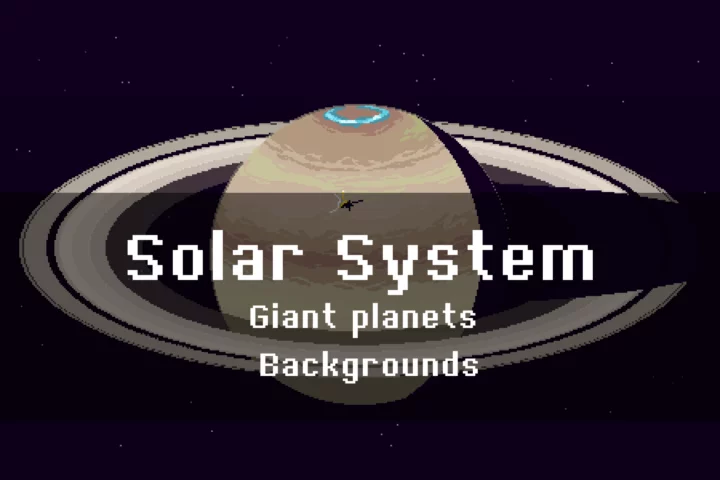 4个免费的视差像素宇宙太空行星背景图片素材