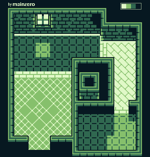 GameBoy风格像素维尔斯塔德之剑图块集素材