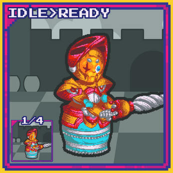 2个免费的2D RPG游戏战斗骑士动画素材