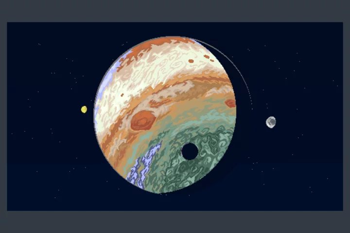 4个免费的视差像素宇宙太空行星背景图片素材
