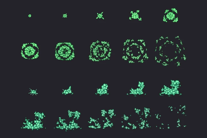 10种不同的矢量2D动画特效素材