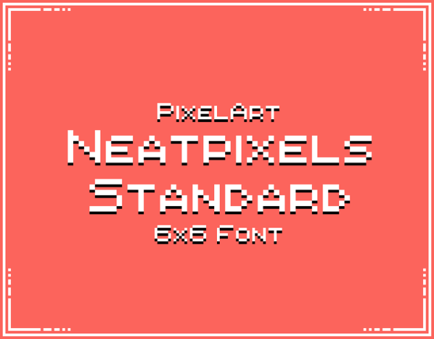 6*6的Neatpixels标准版像素字体素材