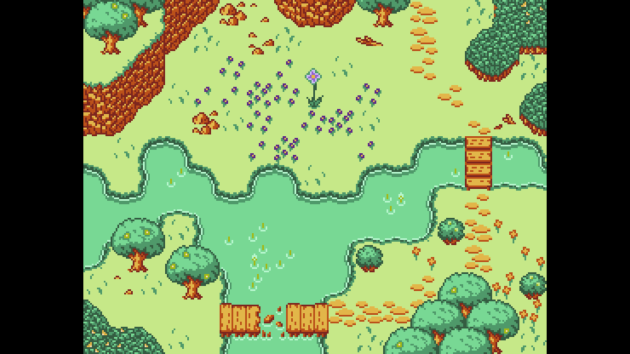 8bit的像素爱丽丝花之乐园图块集素材