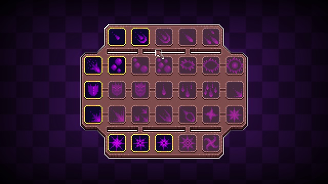 2种颜色的36个16*16像素黑暗魔法技能图标素材