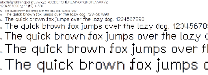 免费复古LoByte像素字体素材