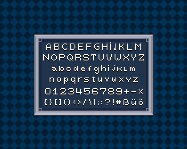 3种复古的怀旧像素艺术游戏字体素材4