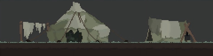 暗影系列像素生存游戏野外生存营地素材