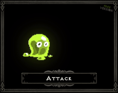 精美的绿色像素粘液史莱姆角色动画素材