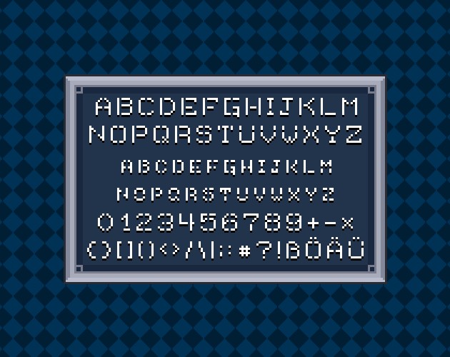 3种复古的怀旧像素艺术游戏字体素材4