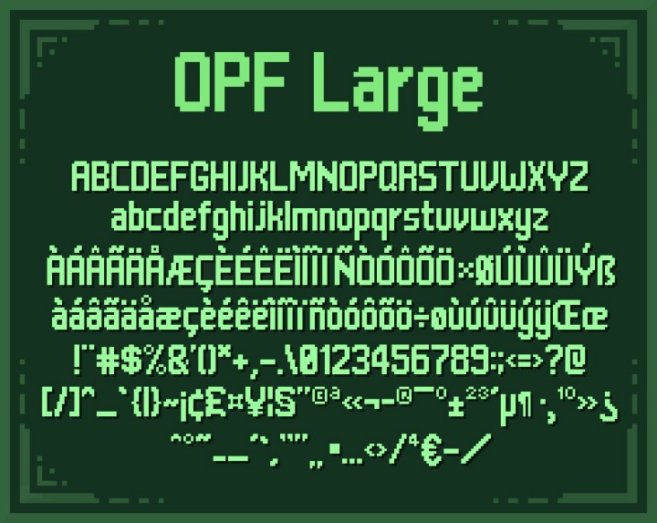 三种像素Owlish字体素材