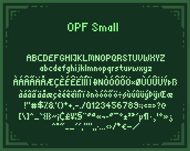 三种像素Owlish字体素材