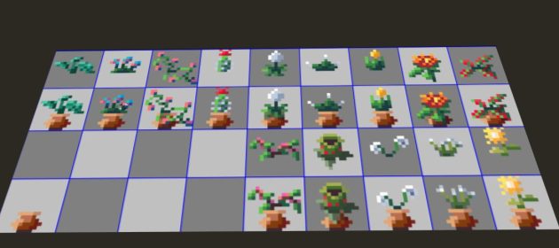 14个免费的像素艺术室内盆栽植物素材