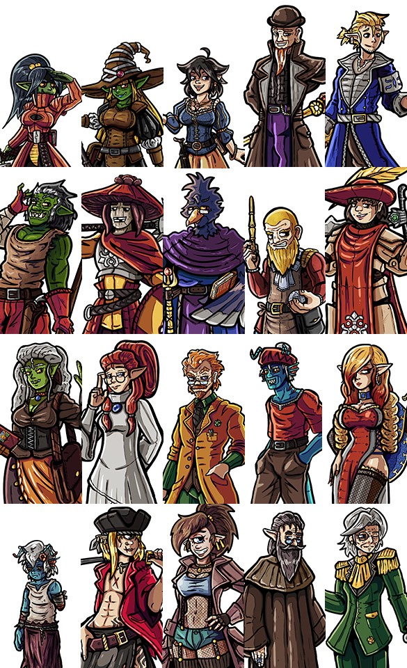 免费2D的RPG游戏/视觉小说角色素材