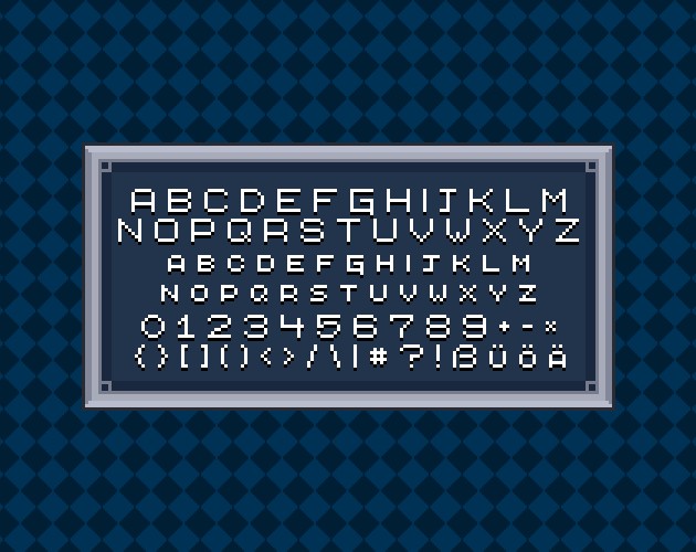 3种复古的怀旧像素艺术游戏字体素材4