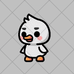 可爱的免费2D家禽动物鸭子动画素材