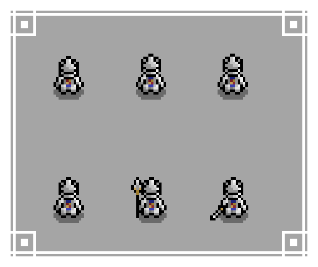 免费的4向行走像素动画骑士人物素材