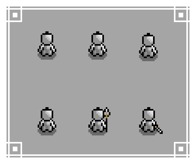 免费的4向行走像素动画骑士人物素材