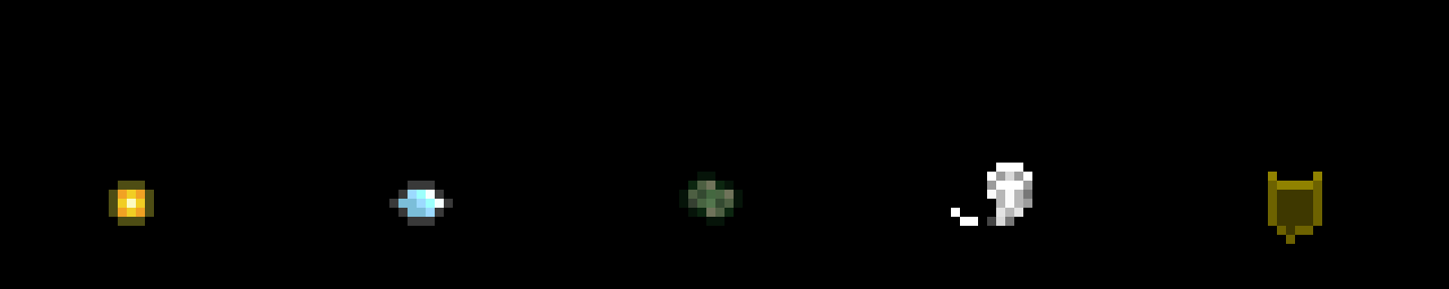 6个8*8的奇幻像素角色魔法技能动画素材