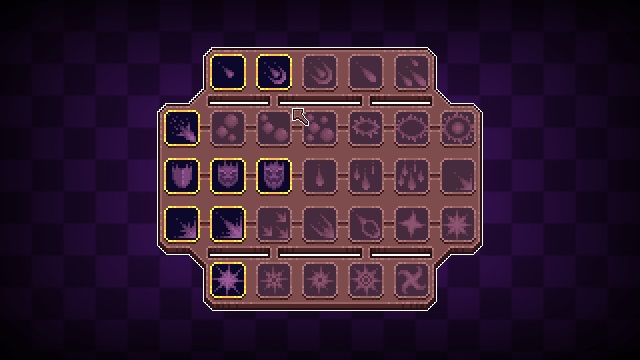 2种颜色的36个16*16像素黑暗魔法技能图标素材