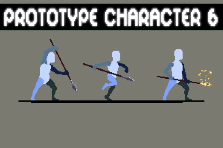 免费奇幻中世纪像素角色原型模板动画素材6