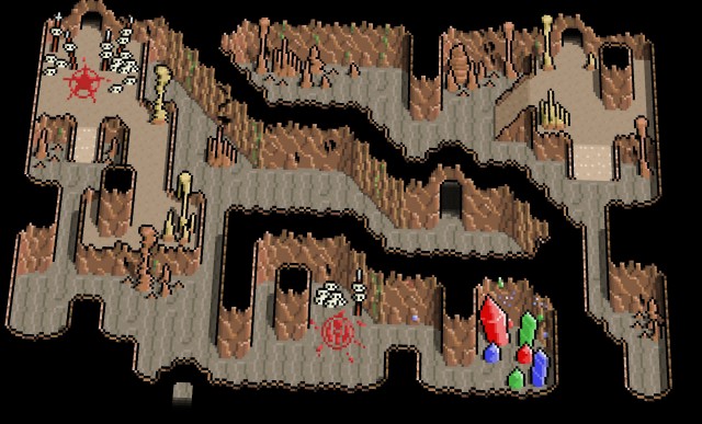 8*8的迷人像素深层洞穴图块素材