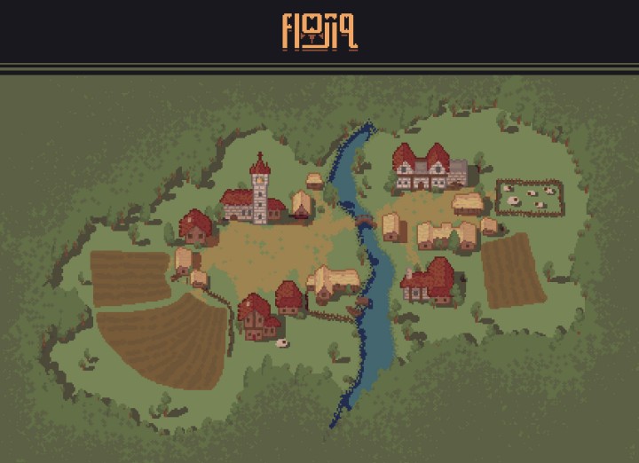 免费的中世纪像素城镇资产素材