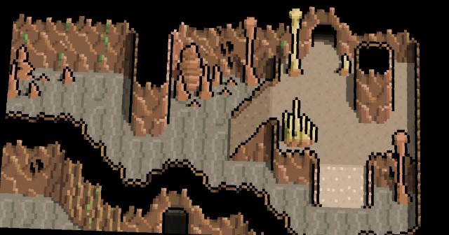 8*8的迷人像素深层洞穴图块素材