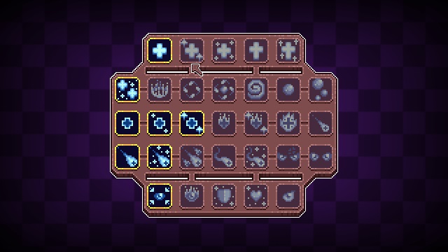 2种颜色的36个16*16像素治疗法术技能图标素材