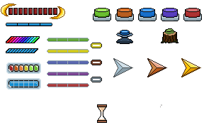 极简的像素游戏UI素材包