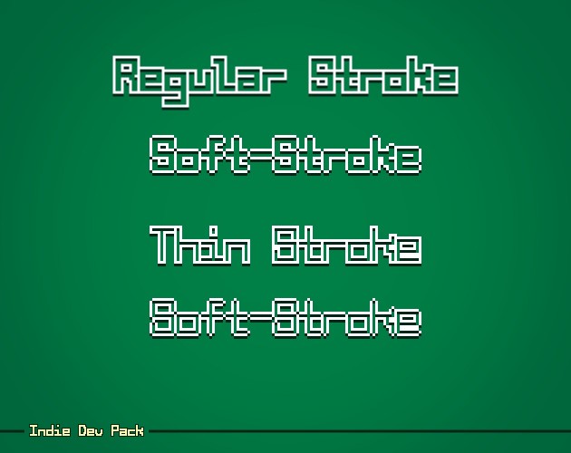 免费等款MonoBit像素字体社区版素材