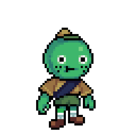 三种颜色的免费像素动画角色素材