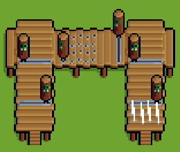 8*8的精美迷你奇幻像素中世纪狂欢节游乐场资产素材