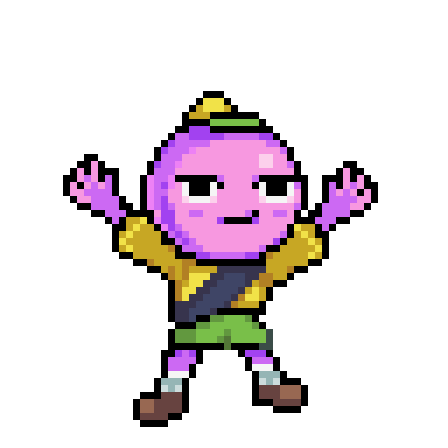 三种颜色的免费像素动画角色素材