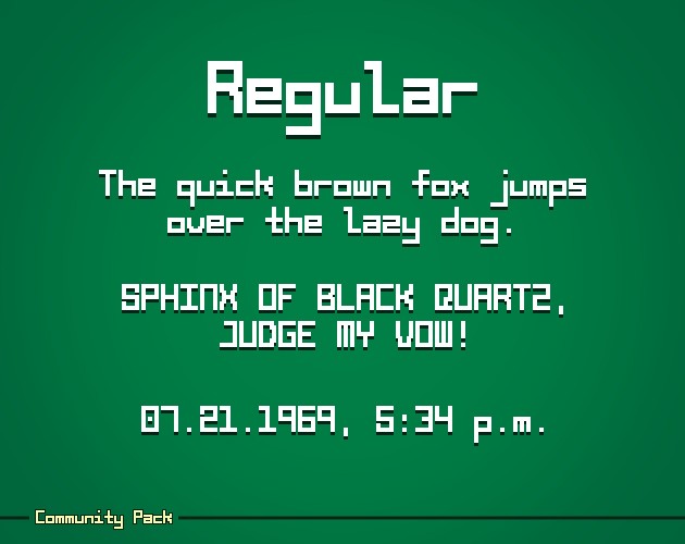 免费等款MonoBit像素字体社区版素材