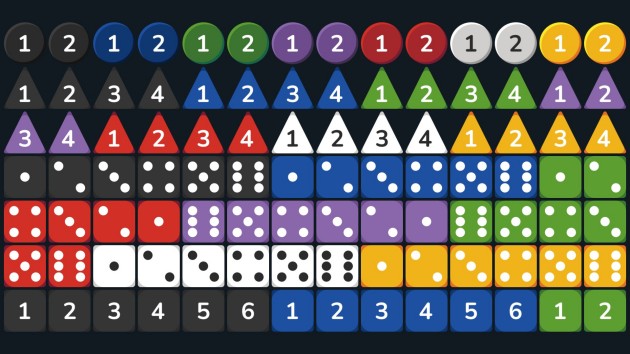 546个高分辨率2D骰子素材