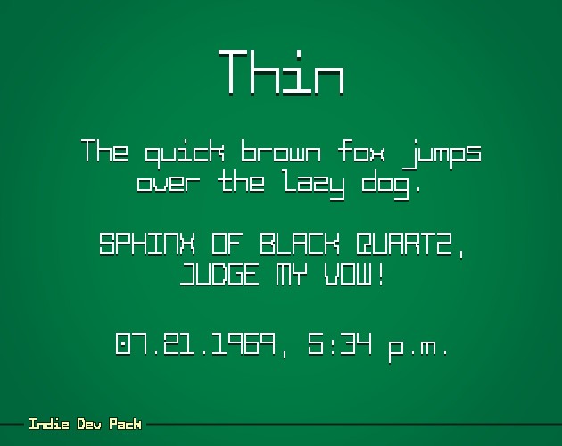 免费等款MonoBit像素字体社区版素材