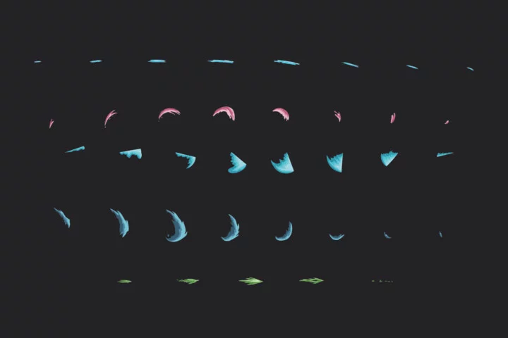 10个高品质的卡通矢量2D武器攻击特效动画素材