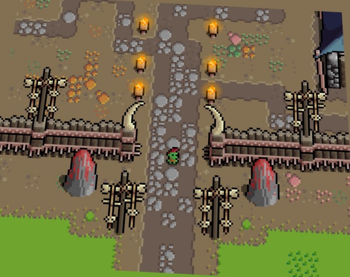 充满活力的8*8迷你奇幻像素兽人王国资产素材