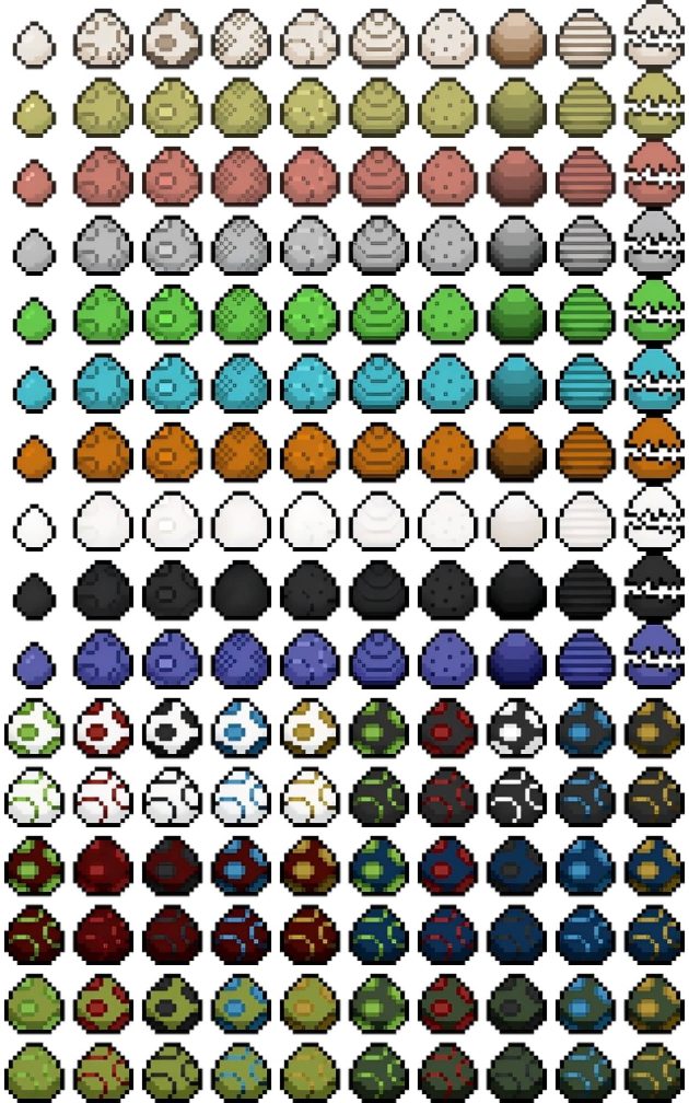 100+的16*16像素艺术鸡蛋图标素材