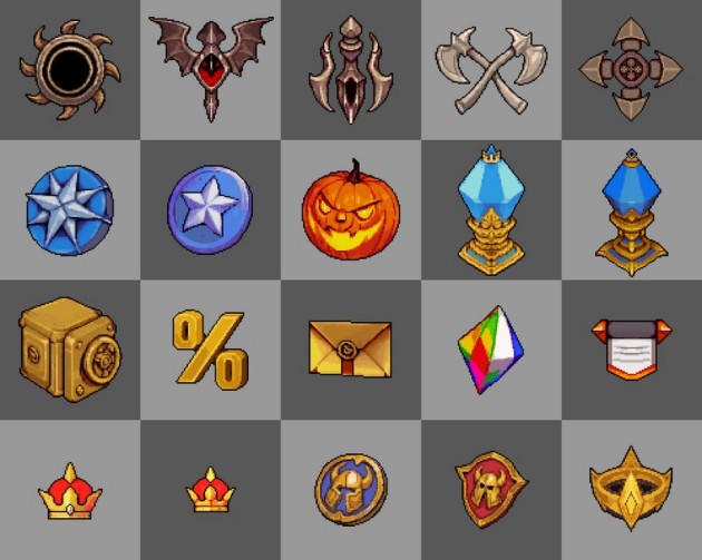 20个AI辅助生成的像素游戏UI图标素材2