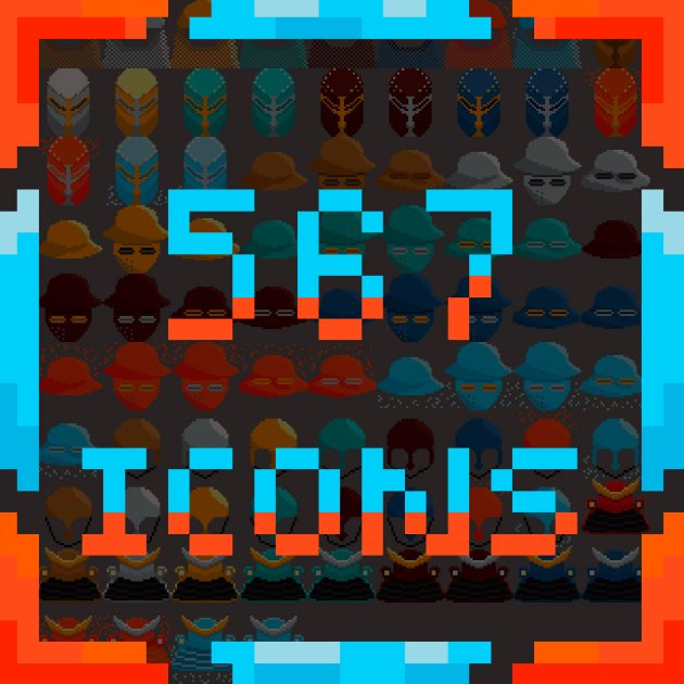 567个像素中世纪物理伤害装备图标素材