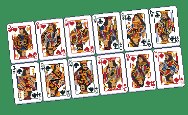 免费的迷人手工像素扑克纸牌素材