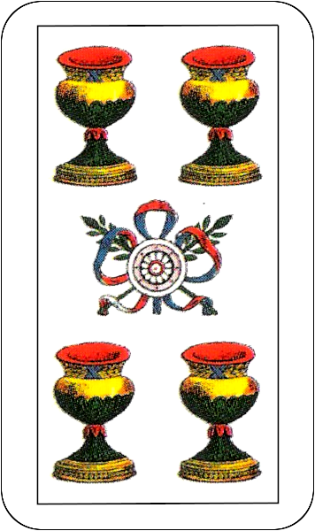 西班牙花色的皮亚琴蒂尼扑克纸牌素材