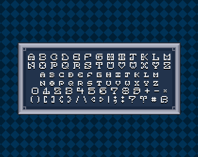 3种复古的怀旧像素艺术游戏字体素材5