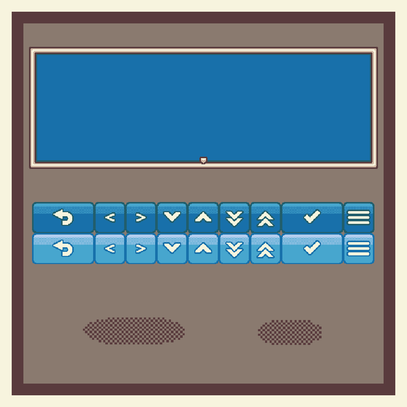 简单的像素游戏主界面UI资产素材